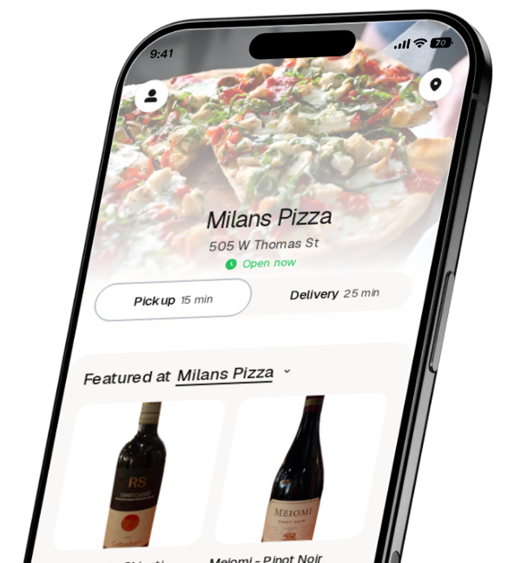 Milans Pizza app preview