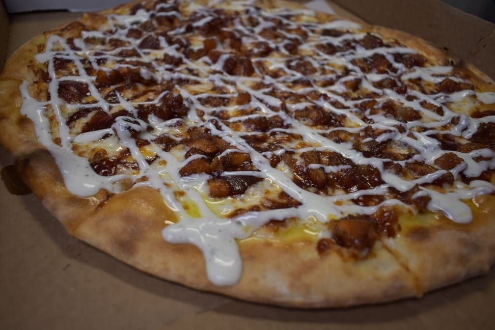 BBQ Chicken Pizza.